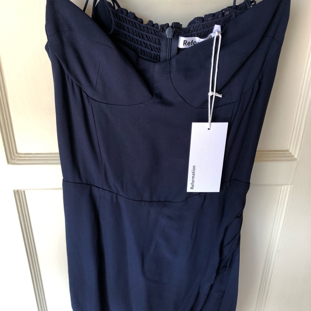 Reformation Kourtney Dress | NWT | Navy Color | No Longer Available in Stores